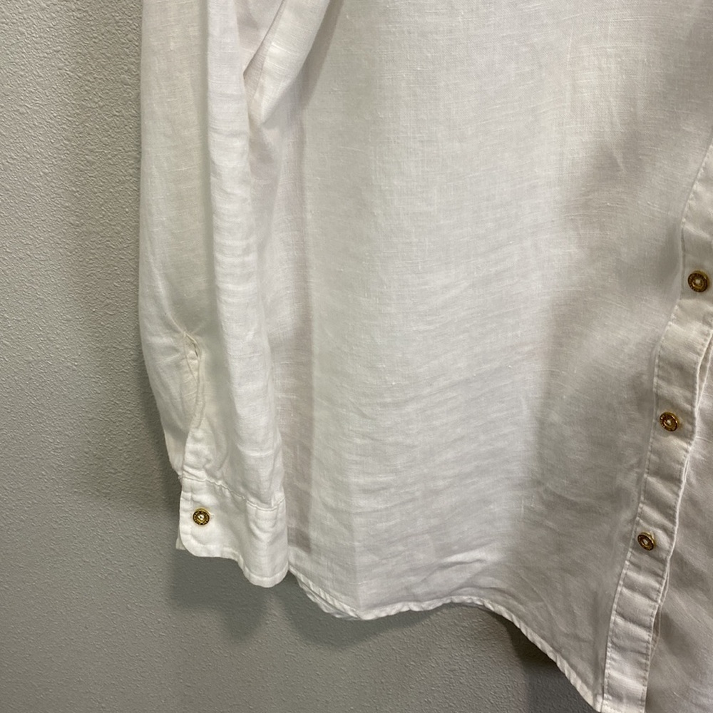 Ellen Tracy vintage linen‎ button up - Picture 4 of 9